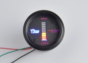 52mm Dsplay Farbe Auto Motor Digital LED Luft Kraftstoff Verhältnis Gauge Auto Gauge Lean Rich Kostenloser Versand