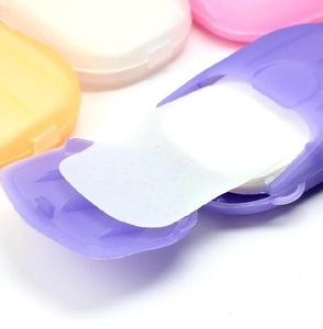 Mouse Hand Soap Compact Travel Camp Portable Anti-Pacterial Clean Paper Soaps مع حالة مصغرة