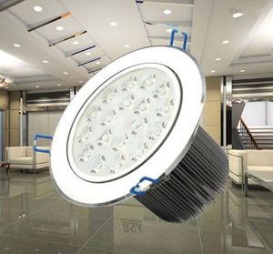 18W LED Ceiling Light LED Downlight AC85-265V Silver White/Cool White/Warm White Spotlight Lamp Recessed Lighting Fixture LLFA