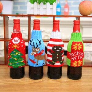 Neue Ankunft Weinflasche Tasche Wein Tuch Weinflasche Abdeckung Pullover Weihnachten Flasche Tasche Weihnachtsgeschenk Party Tischdekoration ouc2062