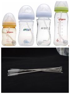 Säuglingsfütterung, Babyflaschenbürste, Nylon, saubere Waschbürste, Edelstahl-Wasserkocher/Tassen/Baby-Saugnapf-Reinigungsbürste