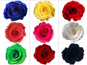 8 pcs 4-5 cm Preservado Flor Rose Bud Cabeça Para Festa de Casamento de Férias de Aniversário Velentine's Day Presente Favor