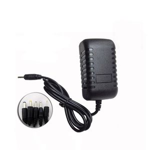 100 st Gratis frakt 5V 2A Black Wall Charger Power Adapter 2,5mm US / EU-kontakt Adaptrar för Android Tablet PC (DY)