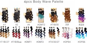 Body wave hair weaves 4pcs/lot=one head 220gram machine double weft bundle with lace closure,sew in hair extensions weaves closure wefts