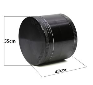 トバコの高品質喫煙グラインダー55mm 63mmスペースケースグラインダードライハーブクラッシャー4レイヤーズCNC歯の煙ハーブスパイス