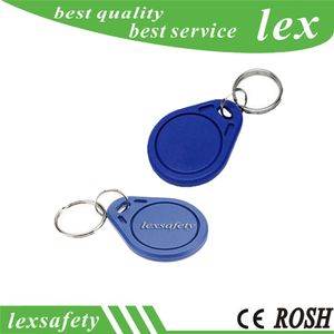 100pcs/lot FM11RF08 8kbit(1K) 13.56mhz card Customized Programmable Proximity Contactless RFID Keychain Colored Key Tags with blue