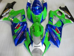 Kit carena per carene moto Suzuki GSXR1000 07 08 verde blu set GSXR1000 2007 2008 OT03