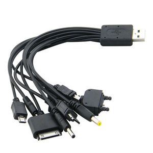 멀티 10 기능 1 유니버설 다기능 핸드폰 게임 USB 충전 케이블 충전기 휴대 전화 케이블