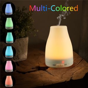 Luci notturne Diffusori di oli essenziali 100 ml Aromaterapia Umidificatore Diffusore Cambia colore Luce LED Timer 3 ore Spegnimento automatico per camera da letto Soggiorno