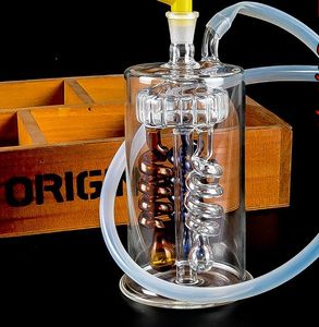 Trzykolorowe dysk sprężynowe szkło wodne, wysyłaj akcesoria do garnka, szklane bongs, szklana rura wodna, palenie, losowa dostawa w stylu kolorów