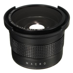 Freeshippig 0.35x Super Szerokokątny Fisheye Makro Obiektyw 58mm dla Canon EOS 700D 650D 600D 550D 1100D 1200D 760D 70D Rebel T6i T5i z 18-55mm