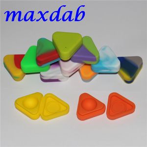 1.5 ml silikon wax konteyner üçgen silikon depolama FDA onaylı yapışmaz silikon wax box ücretsiz kargo için