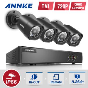 Kamera- Und DVR-System großhandel-ANNKE Kanal HD TVI P Lite Video Security System DVR und MP Indoor Outdoor Wetterfeste Kameras mit IR Nachtsicht