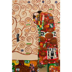 Handmade Gustav Klimt Fulfillment The Embrace portrait art oil paintings on canvas for living decor