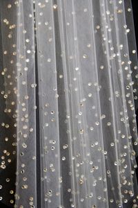 New Arrival 3M Rhinestones Edge Cathedral White Ivory Wedding Veil Bridal Veils With Comb 1T N429