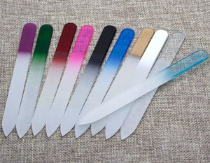 5.5" Glass Nail Files Durable Crystal File Nail Buffer Nail Care Up to 10 Colors to Choose NF014