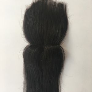 Brazilian Straight Hair Bnags Lace Closure 4*4 Brazilian Virgin Hair Closure With Firnge Brazilian Straight Virgin Hair Lace Closure