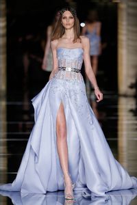 2023 Lavender Zuhair Murad платья с длинной модной кружевной аппликацией бисера.