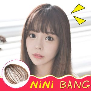 Brand New women's Clip In mini hair bangs Front bangs synthetic hair pieces four colors 1pc lot drop shipping on Sale