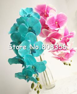 10pcs Fake Orchid 108cm Long Stem Spring Orchid Artificial Floers Orchids Phalaenopsis for Home Xmas Party Showcase Decoration