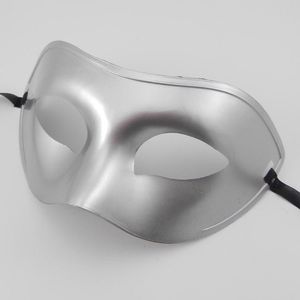 Masquerade mask Masquerade Fancy Dress Máscaras Venetian Masquerade Máscaras Máscara Metade Face com quatro cores opcionais (preto, branco, ouro, prata)