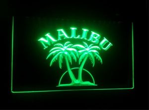 b21 Malibu Rum Neon Light Sign Decor Dropshipping Wholesale 7 colors to choose
