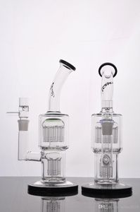 Real photo percolator bong glass water pipes glass bongs recycler oil rigs glass oil rigs bong bubbler toro 18 mm joint thick