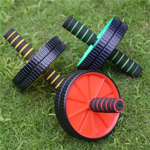 Wholesale double abdominal exercise roller wheel for sale - Group buy 2017 fashion ab roller wheel for abdominal exercise home fitness equipment double wheel roller colour