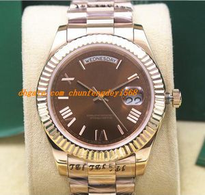 Luxury Wristwatch II 218235 Rose Gold 18k Ivory White Roman Automatic Movement Watch Men Watches Top Quality New Arrival