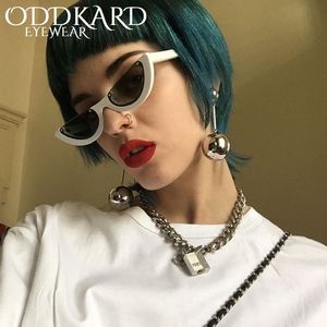 Oddkard Marka Semi Bezbarwny projektant Okulary przeciwsłoneczne dla kobiet i mężczyzn Moda Classic Party Cat Eye Okulary Unisex Eyewear UV400 Darmowa Wysyłka