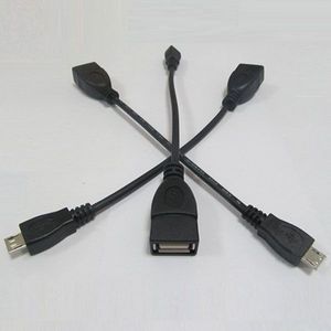 Wysokiej jakości wtyczka Męski Micro 5Pin do kobiet USB OTG Host Data Cable do GS2 GS II I9100 Moto Xoom TG01 Darmowa Wysyłka HKPAM CPAM 500 sztuk / partia
