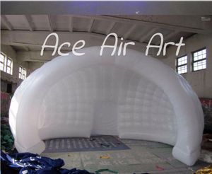 Güzel Beyaz Blavan Igloo Dome Şişirilebilir Çadır Ürünü Tanıtım için PVC Malzeme Aydınlatma ile