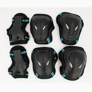 Atacado-HOT 6 pçs/set patinação conjunto de equipamentos de proteção cotoveleiras bicicleta skate patinação no gelo rolo joelho protetor para adulto crianças presente