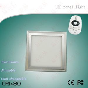 무료 배송 13W 300x300mm CCT 조절 가능 및 디 밍이 가능한 LED 패널 라이트 알루미늄 합금 + PMMA 소재 2700-6500K 색상 조정