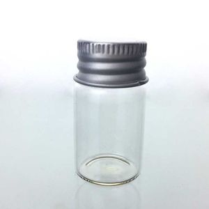 Glasflaschen Hot 5 ml leeres Glas Kosmetikbehälter Glasprobenflasche mit Aluminiumkappe Kleine nachfüllbare Flaschen