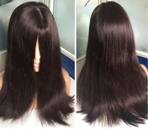 10A Grade Dark Brown Color#2 Fine Sheitels 4x4 Silk Top Jewish Wig Finest European Virgin Human Hair Kosher Wigs Fast Express Delivery