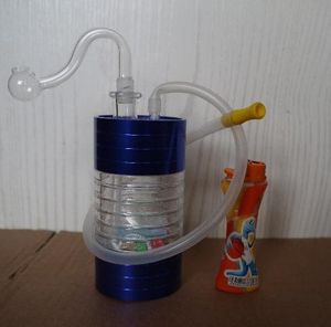Heißer Verkauf Raucherzubehör hochwertige Edelstahl-Acryl-Wasserpfeife