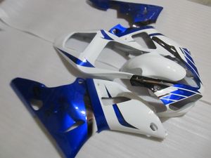 Kit carena in plastica ABS per Yamaha YZF R1 2000 2001 set carene blu bianche YZFR1 00 01 OT16