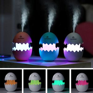 New Fashion Fun Egg Cartoon Aromatherapy Essential Oil Diffuser LED Lights Ultrasonic Cool Mist Aroma Air Humidifier for Office Baby Bedroom