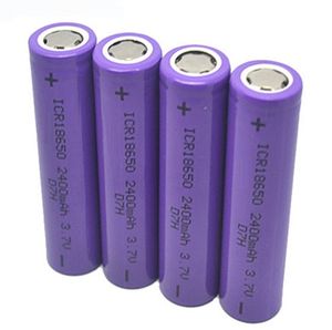 Capacidade real de alta qualidade 2600mAh 18650 Baterias de lítio recarregáveis ​​de bateria com topo plano