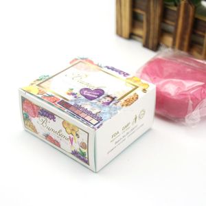 Bumebime Soap Handwork تبييض الصابون مع الفاكهة الطبيعية قناع القناع الأبيض مشرق الصابون النفط مع مختومة في صندوق البيع بالتجزئة