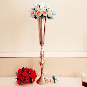 54 cm yüksek Yeni! Altın düğün masa çiçek standları / düğün masa centerpieces için çiçek vazo