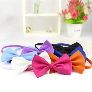 Moda Bonito Do Cão Do Gato Do Filhote de Cachorro Pet Bow Neck Tie Presente Da Gravata Acccessory Coleiras pet roupas bandanas arcos