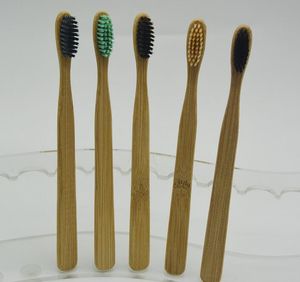 Venda inteira NOVA Escova De Dentes De Bambu Natural De Bambu De Bambu Escova De Dentes De Baixo Carbono De Bambu De Bambu De Madeira Lidar Com Escova De Dentes