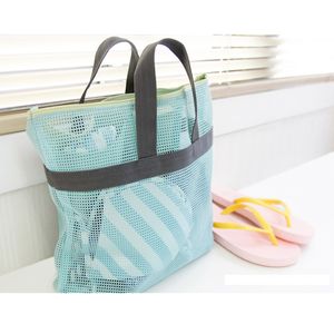 Mesh Travel Portable Handbgas Girl's Storage Borse borse per la spesa per la borsa per l'organizzatore di lavaggio cosmetico in borsa