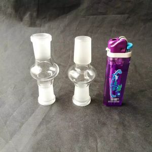 Colored glass adapter 14 mm 18 mm double male and female glass Accessories for glass bongs
