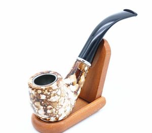 Atacado variedade de cachimbo de resina Porta Cigarro Filtro Criativo Cachimbo de Tabaco Cachimbo de Vidro Metal Alumínio, cor aleatória