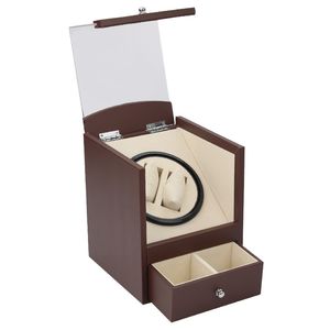 Automatic watch winder in watch box 2 motor box for watches mechanism cases with drawer storage send by DHL Fedex ups Gift Shippin235T