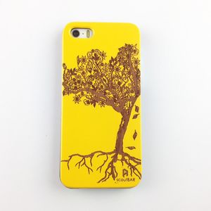 U&I cell phone cases made of real natural wood with PC Laser Engraving for Apple IPhone