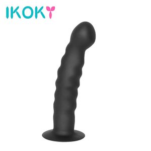 IKOKY Silicone Realistic Huge Penis Dildo Real Dick Artificial Cock Anal Plug Suction Cup Female Masturbator Sex Toys for Woman q170718